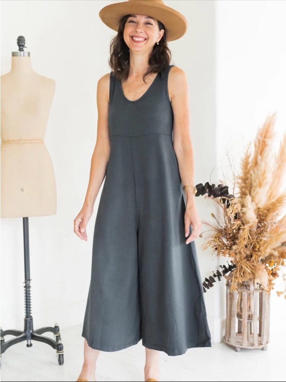 Mien Lakeside Jumpsuit Muted Blue